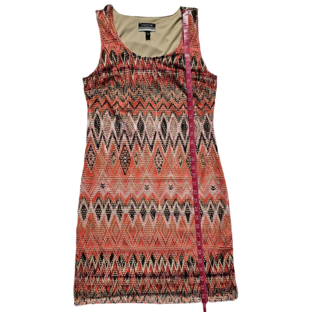 Allison Brittney Pink and Black Sheath Mini Dress